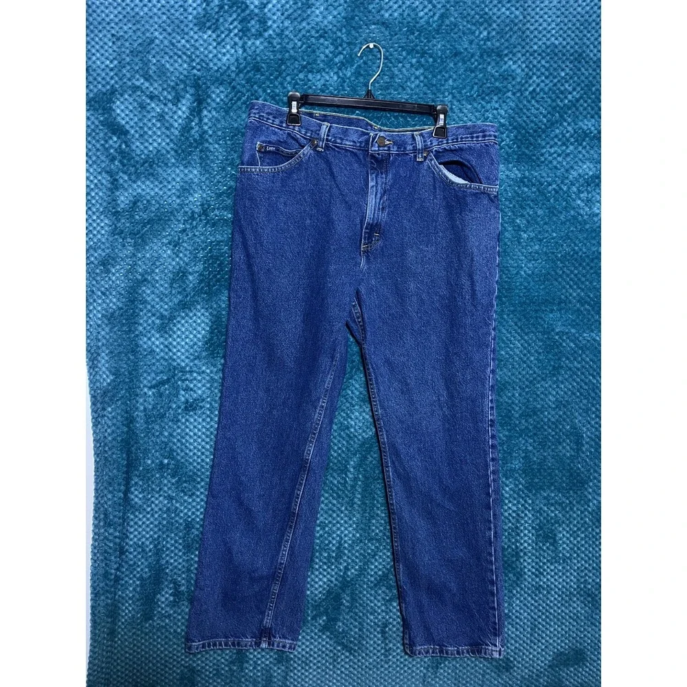 Lee's Jeans Wash Blue Denim Medium Mens Regular Fit Straight Leg